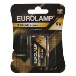 Μπαταρίες Αλκαλικές 9V Exreme Power Eurolamp (1τεμ)