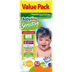 Πάνες Babylino Sensitive Value Pack No 5+ (12-17Kg) (42 τεμ)