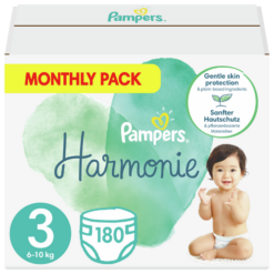 Πάνες Harmonie Μέγεθος 3 (6kg-10kg) Monthly Pack Pampers (180τεμ)