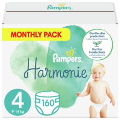 Πάνες Harmonie Μέγεθος 4 (9kg-14kg) Monthly Pack Pampers (160τεμ)