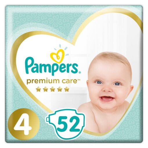 Πάνες Pampers Premium Care Μέγεθος 4 (9-14 kg) (52τεμ)