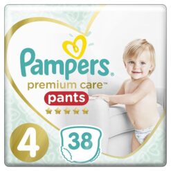 Πάνες-Βρακάκι Pampers Premium Care Pants Μέγεθος 4 (9-15kg) (2x38τεμ)1+1 Δώρο
