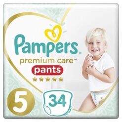 Πάνες-Βρακάκι Pampers Premium Care Pants Μέγεθος 5 (12-17kg) (2x34τεμ) 1+1 Δώρο