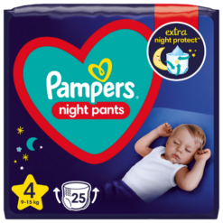 Πάνες-Βρακάκι Νο4 (9-15kg) Pampers Night Pants (2x25τεμ) 1+1 Δώρο