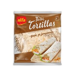 Πίτα Τορτίγια Ολικής Άλεσης με Λιναρόσπορο Alfa (370g)