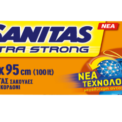 Σακούλες Απορριμμάτων Ultra Strong Γίγας Sanitas (70x95 cm) 8 τεμ