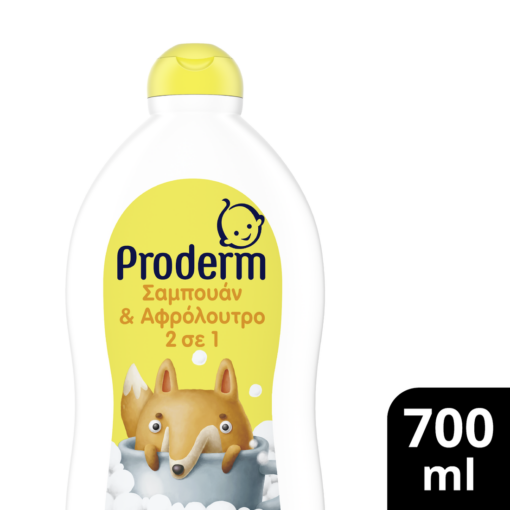Σαμπουάν & Αφρόλουτρο (3+ ετών) Proderm (700ml)