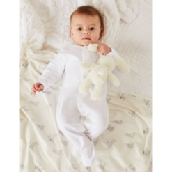 Φορμάκια Ύπνου Λευκά από Οργανικό βαμβάκι (9-12 μηνών) Marks & Spencer (5τεμ)