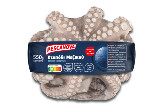 Χταπόδι Ολόκληρο Μεξικού Κατεψυγμένο Pescanova (620gr - κ.β.550gr)