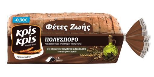 Ψωμί του τοστ Πολύσπορο Φέτες Ζωής Κρις Κρις (500 g)