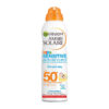 Anti-Sand Spray Υψηλής Αντηλιακής Προστασίας για Παιδιά SPF50 Ambre Solaire Garnier (200ml)