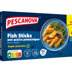 Fish Sticks από Φιλέτο Μπακαλιάρου χωρίς Γλουτένη 8+2 Δώρο Pescanova (300gr)