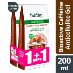 Gel Κατά της Κυτταρίτιδας Bioactive Caffeine Bodyshape Bioten (2x200ml) 1+1 Δώρο
