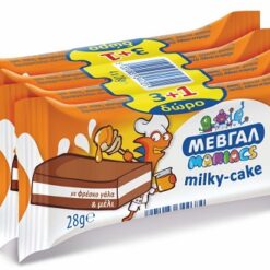 Milky-Cakes με Φρέσκο Γάλα & Μέλι Maniacs Μεβγάλ (4x28g) 3+1 Δώρο