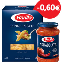 Penne Rigate Barilla (500g)+Σάλτσα Αραμπιάτα Barilla (400 g)-0