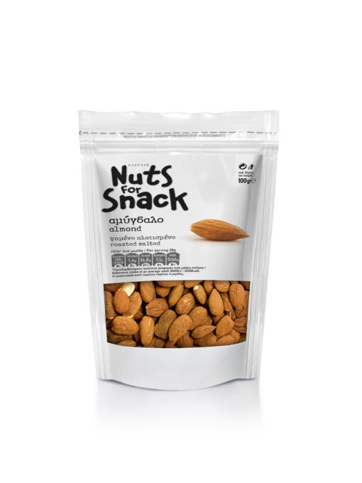 Αμύγδαλο Ψημένο Αλατισμένο Nuts for Snack Σδούκος (100 g)