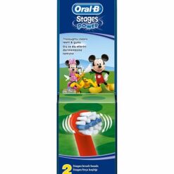 Ανταλλακτικά Ηλεκτρικής Οδοντόβουρτσας Stages Power Power Mickey Mouse Club House Oral B (2 τεμ)