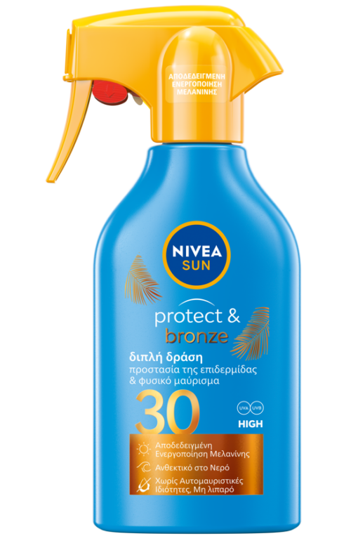 Αντηλιακό Spray Σώματος Protect & Bronze SPF30 Nivea Sun (270ml)