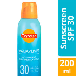 Αντηλιακό Γαλάκτωμα Easy Spray Αquavelv SPF30 Carroten (200ml)