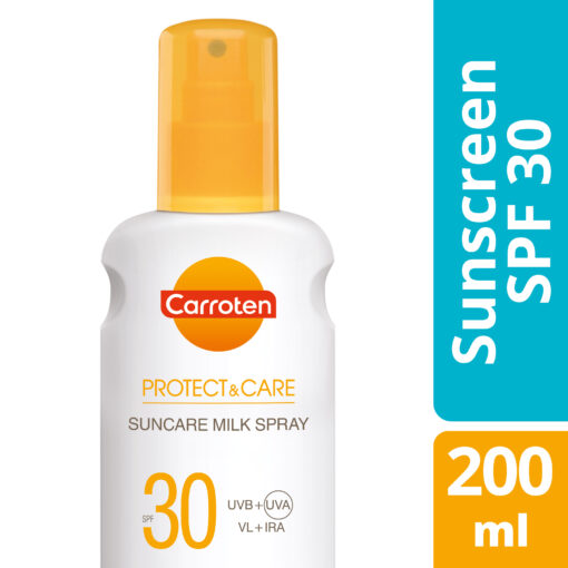 Αντηλιακό Γαλάκτωμα σε Spray Protect & Care SPF30 Carroten (200ml)
