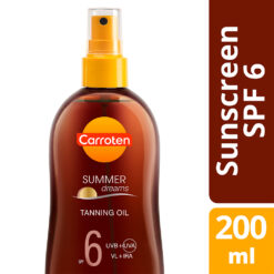 Αντηλιακό Λάδι για Μαύρισμα σε Spray Summer Dreams SPF6 Carroten (200ml)