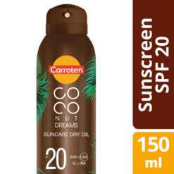 Αντηλιακό Ξηρό Λάδι σε Spray Coconut Dreams SPF20 Carroten (150ml)