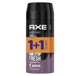 Αποσμητικό Spray Black Night AXE (150ml) 1+1 Δώρο