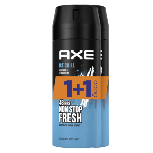 Αποσμητικό Spray Ice Chill AXE (150ml) 1+1 Δώρο