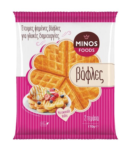 Βάφλες Soft Minos Foods 2τεμ (170 g)