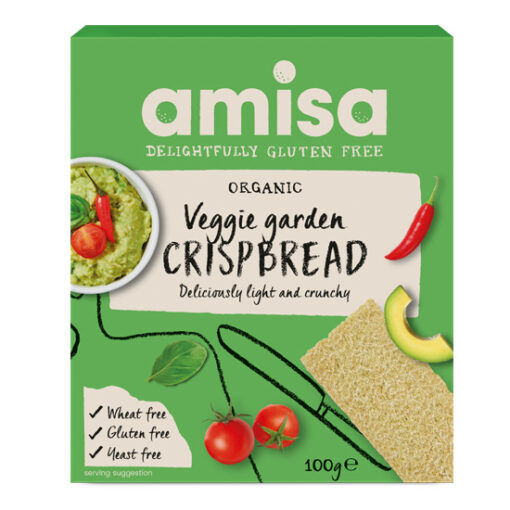 Βιολογικά Κράκερ Λαχανικών Amisa (100g)
