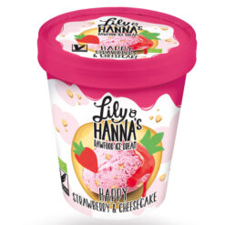 Βιολογικό Παγωτό Vegan με Φράουλα και Chessecake Happy Lily & Hanna's (500ml)