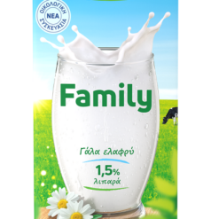 Γάλα Υψηλής Θερμικής Επεξεργασίας Family Ελαφρύ 1