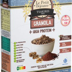 Δημητριακά Granola με Βρώμη και Σοκολάτα Πλούσια σε Πρωτεΐνη Le Petit Dejeuner Tsakiris Family (500g)