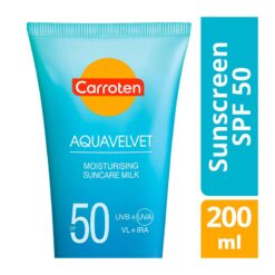 Ενυδατικό Αντηλιακό Γαλάκτωμα Aquavelv SPF50 Carroten (200ml)