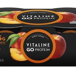Επιδόρπιο Γιαουρτιού Vitaline 0% λιπαρά Go Protein Ροδάκινο Δέλτα (2x170g)