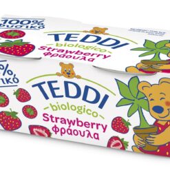 Επιδόρπιο Γιαουρτιού Βιολογικό Φράουλα Teddi (2 x115 g)