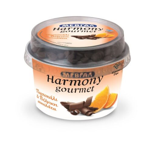 Επιδόρπιο Στραγγιστού Γιαουρτιού Πορτοκάλι & Μαύρη Σοκολάτα Harmony Gourmet Μεβγάλ (160g)