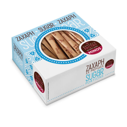 Ζάχαρη brown σε Sticks Minos 50 τεμ/πακ (250gr)