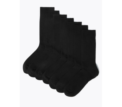 Κάλτσες Μαύρες Cool & Fresh (Νο 39.5-42.5) Marks & Spencer (7τεμ)