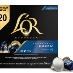 Κάψουλες espresso Ristretto Ντεκαφεϊνέ L'OR (20 τεμ)