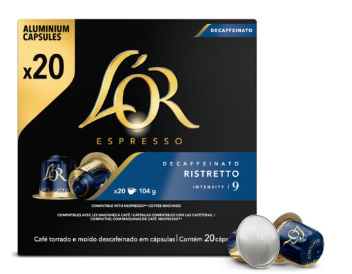 Κάψουλες espresso Ristretto Ντεκαφεϊνέ L'OR (20 τεμ)