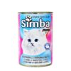 Κονσέρβα τροφή γάτας μπουκιές κότα & πάπια Simba (415g)