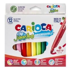 Μαρκαδόροι Carioca jumbo 6mm σετ12 χρώματα (1 τεμ)