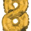 Μπαλόνι Χρυσό No.8 Decorata (1 τεμ)