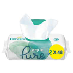 Μωρομάντηλα Aqua Pure Pampers (2x48τεμ) 1+1 Δώρο
