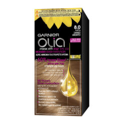 Μόνιμη Βαφή Μαλλιών χωρίς αμμωνία Ξανθό Ανοιχτό Νο 8.0 Olia Garnier (50g)
