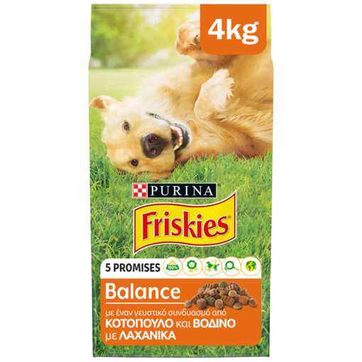Ξηρά Τροφή Κοτόπουλο και Πρόσθετα Λαχανικά Friskies Balance (4Κg)