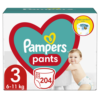 Πάνες-Βρακάκι Μέγεθος 3 (6-11kg) Pampers Pants (204τεμ)
