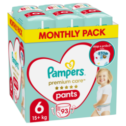 Πάνες Μέγεθος 6 (15+kg) Pampers Premium Care Pants (93τεμ)