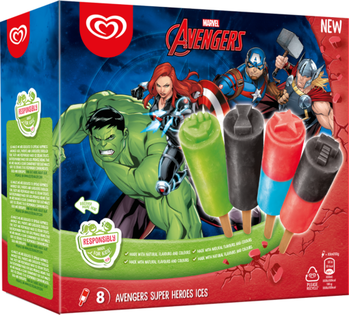 Παγωτό Disney Avengers (8x60ml)
